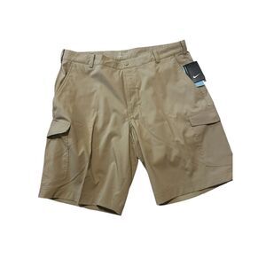 NEW WITH TAGS Nike Golf mens 36 shorts‎ brown dri fit flat front tech 638473-235
